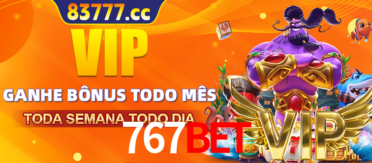Banner promocional do 767bet oferecendo 100% de recompensas adicionais contínuas para quem fizer o login diário (Daily sign-in), com um mascote de coelho.
