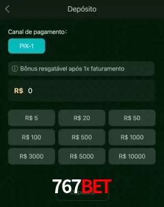 deposits 767BET
